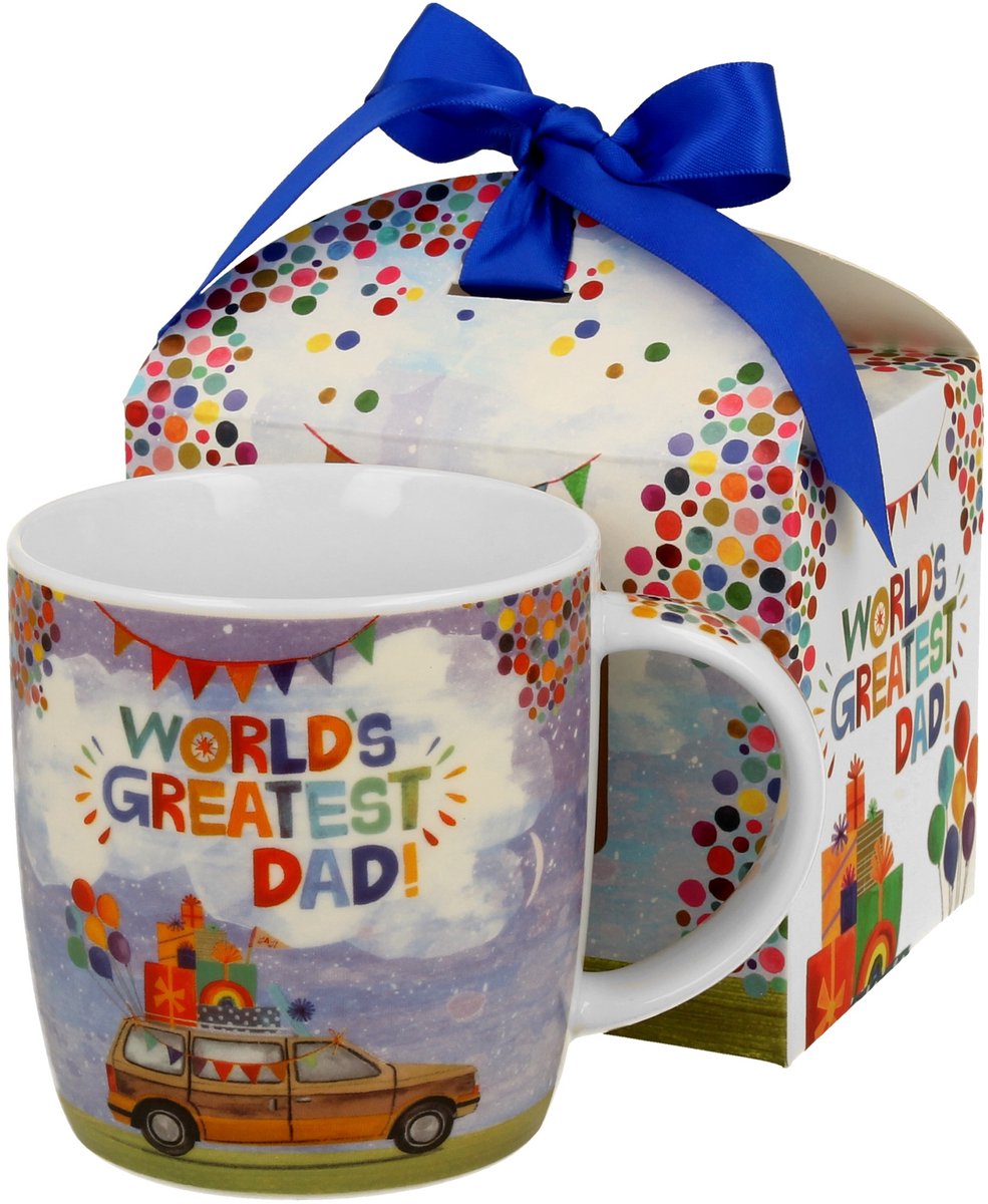 Duo Gifts - World's Greatest Dad mok - Vaderdag cadeau - Porselein