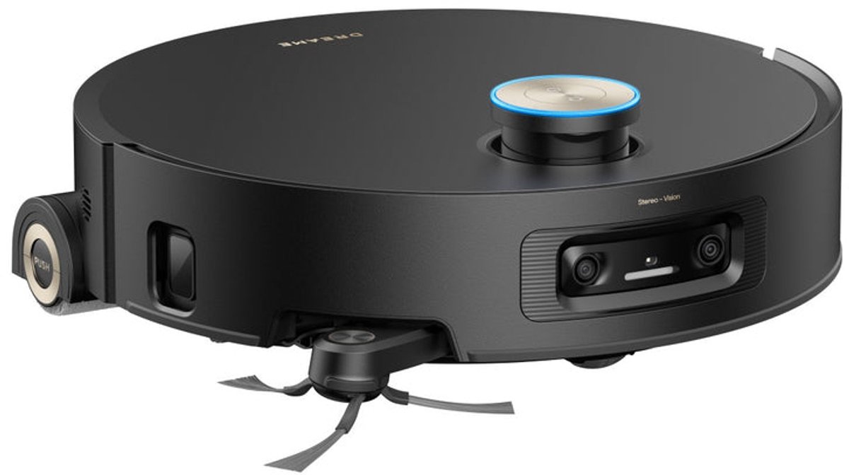 Dreame Aqua 10 Ultra Roller Complete Black – Robotstofzuiger met dweilfunctie – 30.000Pa Zuigkracht – AquaRoll™ & ThermoHub™ 100°C zelfreiniging – Tapijtveilig & slim Omnesight™ 2.0 navigatie – Voor harde vloeren & drempels — afbeelding 3