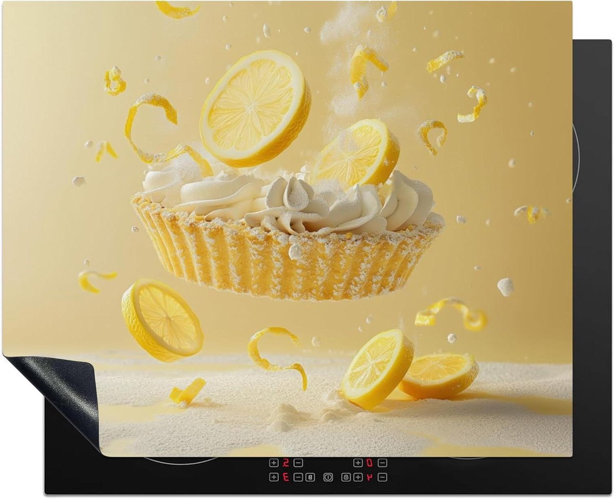 Inductie Beschermer - Kookplaat Mat - Keuken Decoratie - Unieke Foto Print - 65x52 cm - Geel