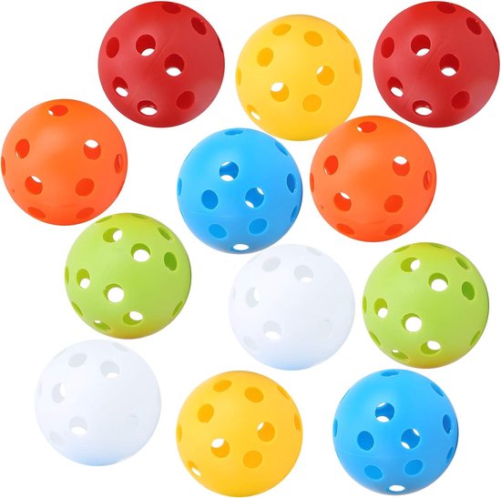 Oefenballen Plastic - Hollow Ballen - Swing Training - Gereduceerde Afstand - 72mm Diameter - Felle Kleuren — afbeelding 2