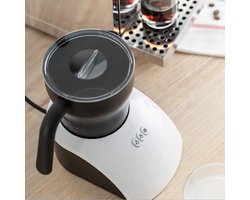 Elektrische Melkopschuimer - Warme Chocolademelk Maker - Koffie Creëren - Grote Capaciteit - 250 ml - Zilver