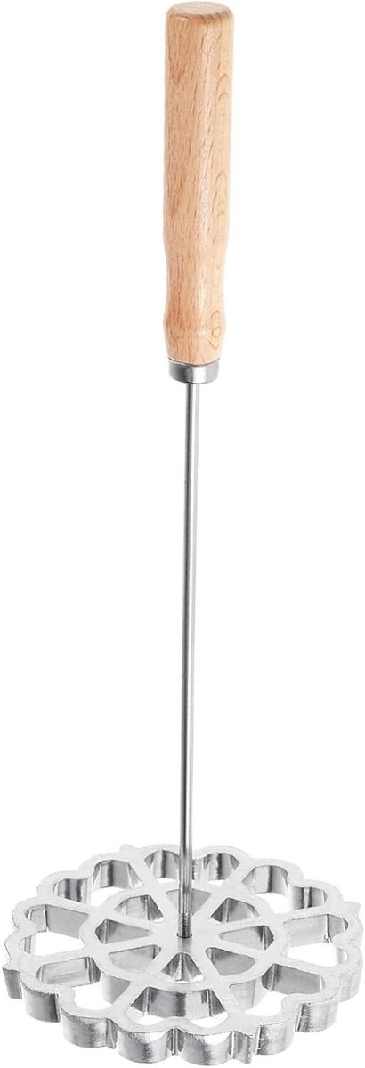 Frituurlepel Snackvorm - Bakvorm Keuken - Snacks Maken - Houten Handvat - 31.5 cm Lengte - Zoals Getoond