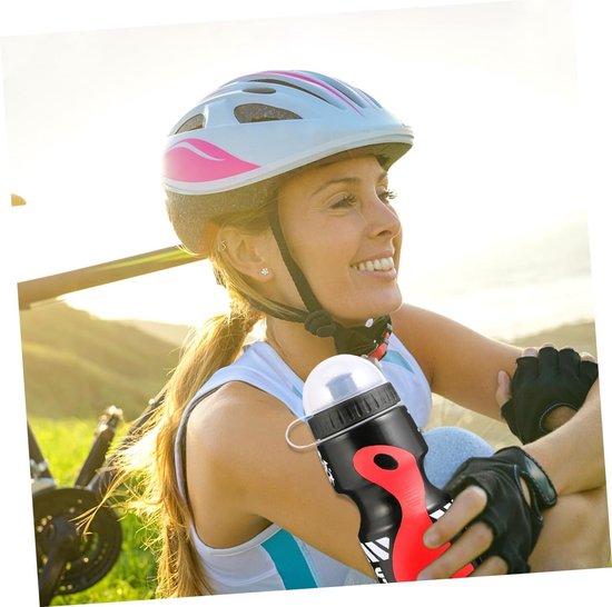Fietsbidonhouder Set - Flessenrek Fiets - Buiten Sport - Duurzaam Plastic - 24x6x6 cm - Zwart — afbeelding 4