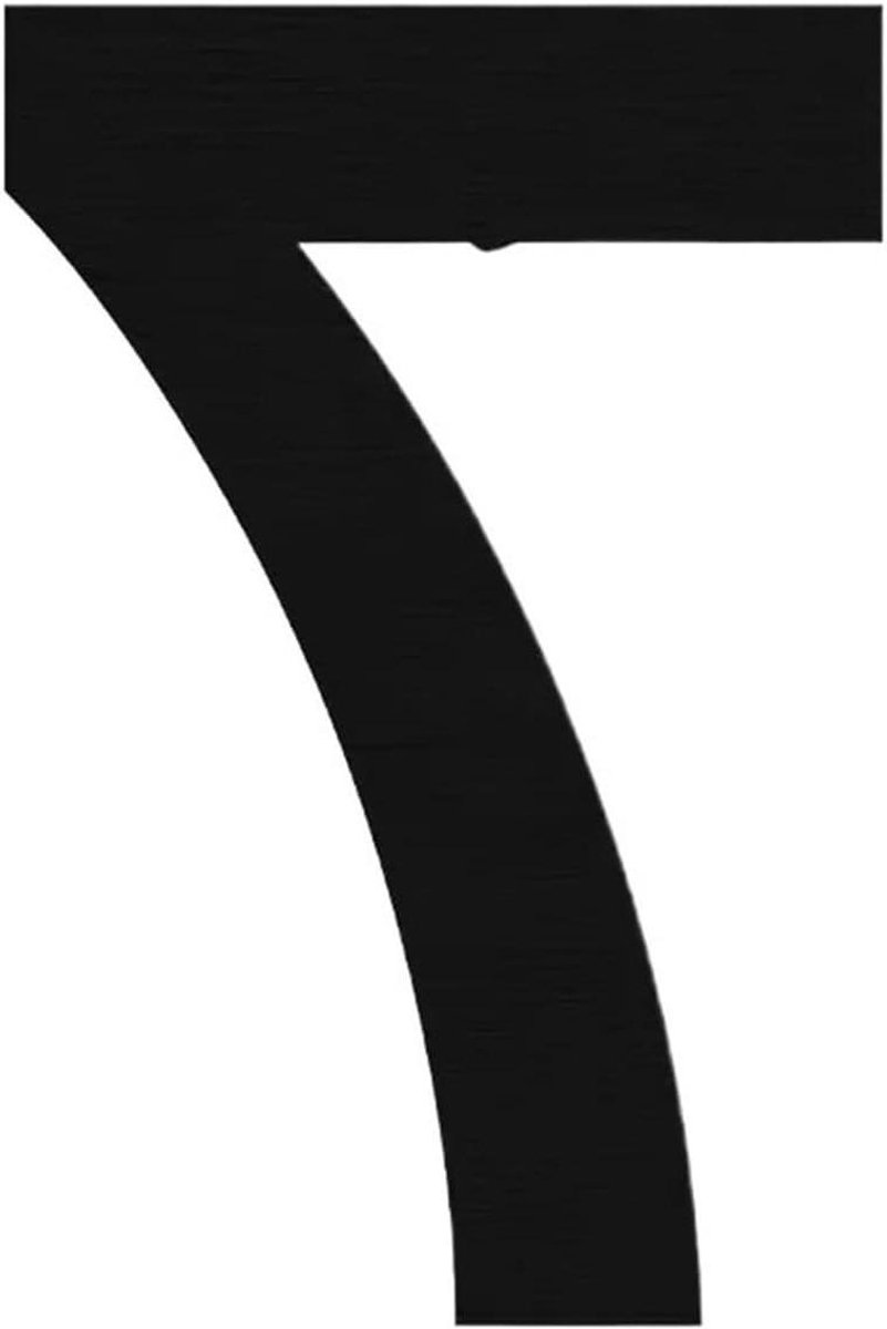 Huisnummer Plaat - Adresbord Deur - Huis Identificatie - Drijvend Effect - 15 cm - Zilver