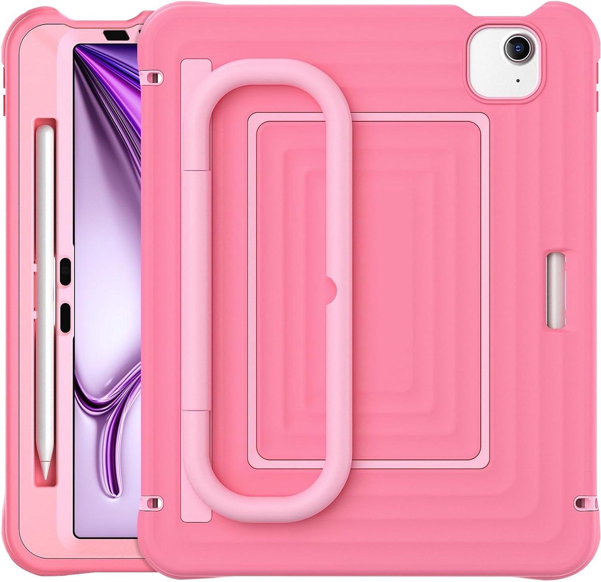 Tablethoes - Beschermhoes - Tabletbescherming - Ingebouwde potloodhouder - 11 inch - Roze