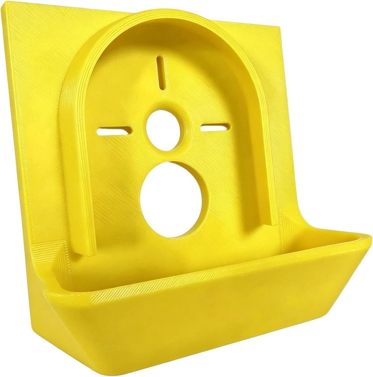 Boor Stofvanger - Muurstof Opvang - Schoon Boren - Snelle Installatie - 9x8x4cm - Geel