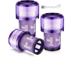 Set van 3 HEPA-filters Geschikt voor Dyson V12 Detect Slim Absolute, vervangingsfilters Geschikt voor de V12, wasbare reserveonderdelen, accessoires Geschikt voor Dyson-stofzuigers, V12-filter 971517-01