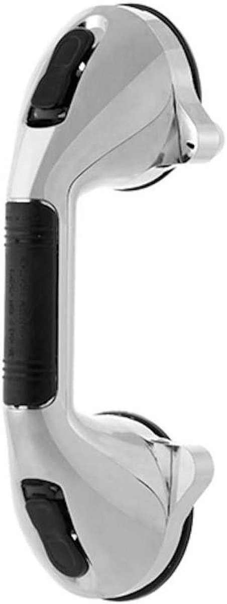 Badgreep Douchegreep - Steungreep Veiligheidshandvat - Veilig Douchen - Vacuüm Zuigkracht - 28.5 cm - Chroom