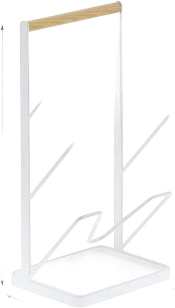 Dekselrek Keuken - Pot Organizer - Kasten Ordenen - Verstelbare Breedte - Tot 57 cm - Zilver