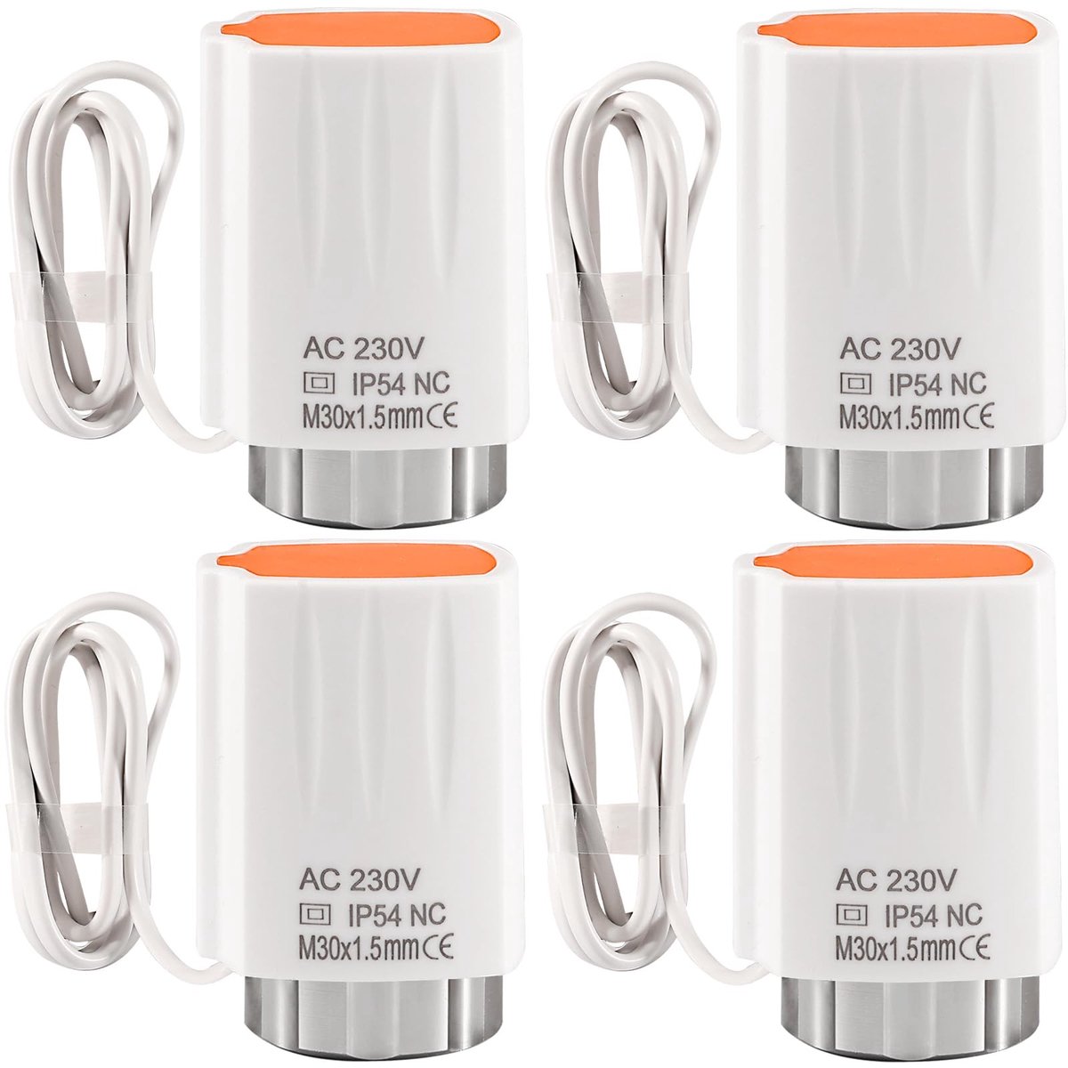 Dailygoods - 4 Stuks Aandrijving Vloerverwarming met Thermische Regelaandrijving