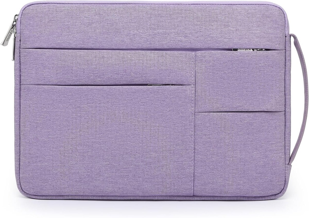 Laptop Sleeve Tas voor 13.3 tot 16 Inch Laptops met 3 Voorvakjes en Handvat - Geschikt voor MacBook Pro, Dell XPS en Surface Laptop