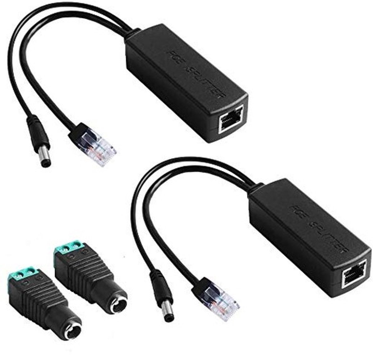 Cosensi - Dailygoods - Dailygoody - PoE-splitter - 12 V uitgang - Compact en efficiënt - Adapter voor IP-camera - Draadloos toegangspunt - Geschikt voor VoIP-telefoon