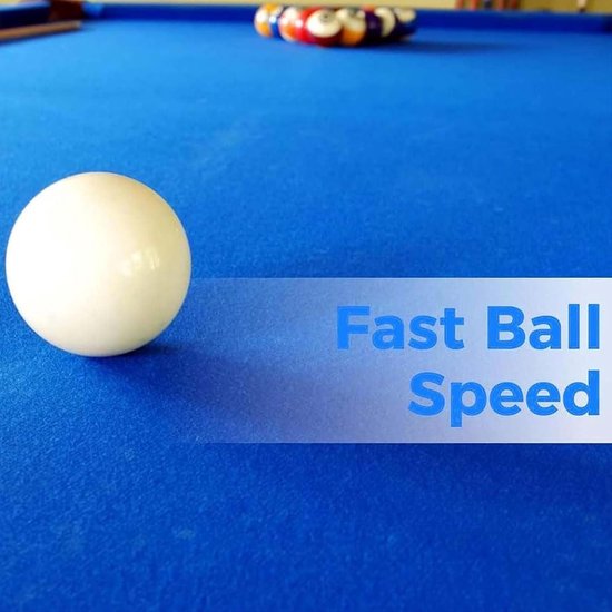 Biljartdoek Pooltafel - Vilt Zwembad - Sport Spel - Glad Snel Vilt - 9 voet - Blauw — afbeelding 3