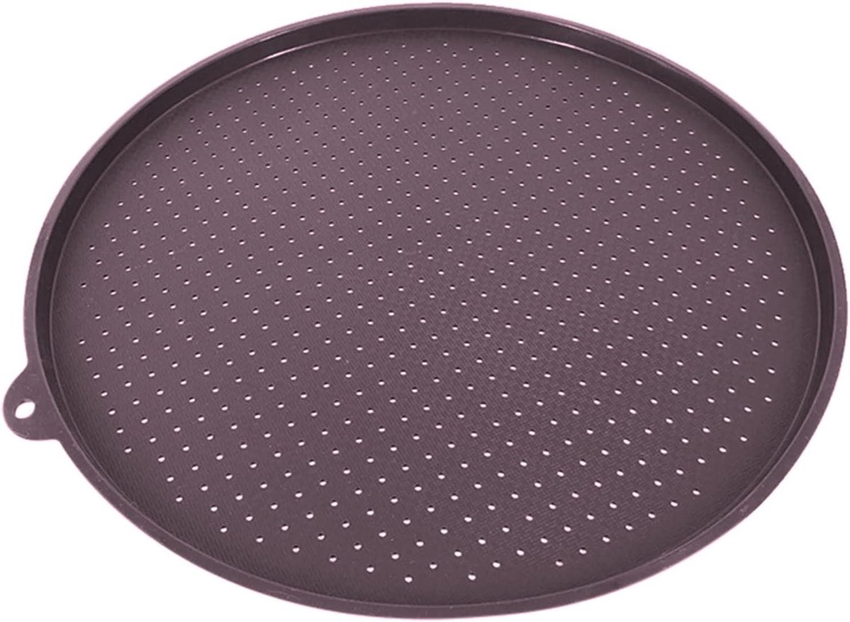 Pizza Pan - Bakplaat - Crispy Pizza Bakken - Geperforeerd Ontwerp - 34.5 cm - Zwart