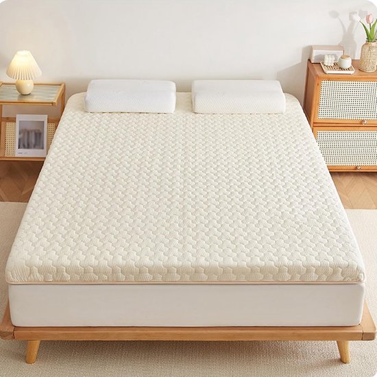 Vloermatras Futon - Japanse Tatami - Comfortabel Slapen - Oprolbaar Ruimtebesparend - 90x190cm - Grijs — afbeelding 4