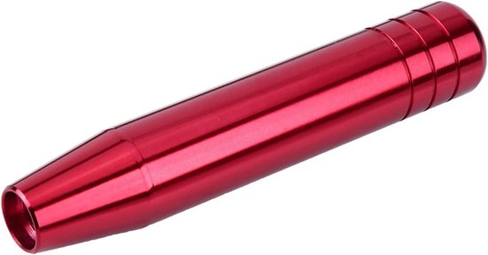 Pookknop Grip - Schakelpook - Auto Interieur - Universele Aluminium Legering - 18cm Lengte - Rood — afbeelding 2