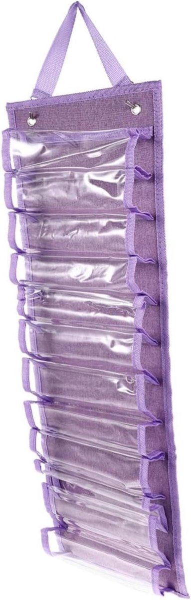 Hangende Organizer - Opbergtas - Hobby Spullen - 12 Vakken - 69 cm - Paars