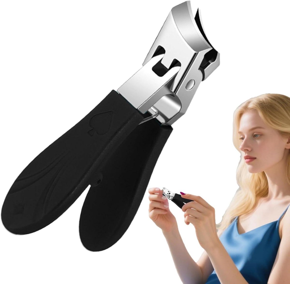 Nagelknipper - Nageltang - Nagelverzorging - Anti-spatten ontwerp - 8.2 x 4.2 cm - Zilver
