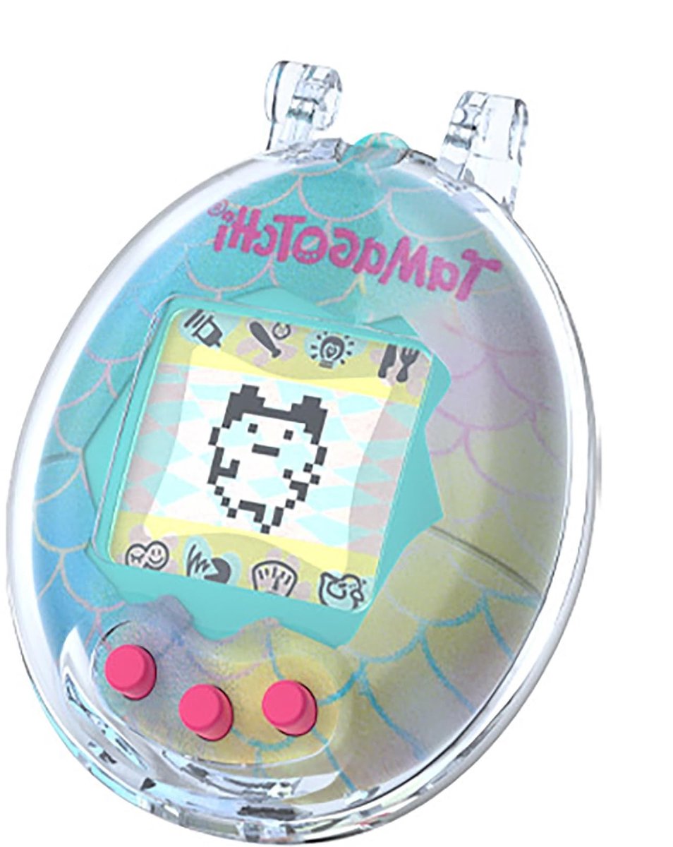 Dailygoods - Beschermhoes voor Tamagotchi Original, Transparant Blauw