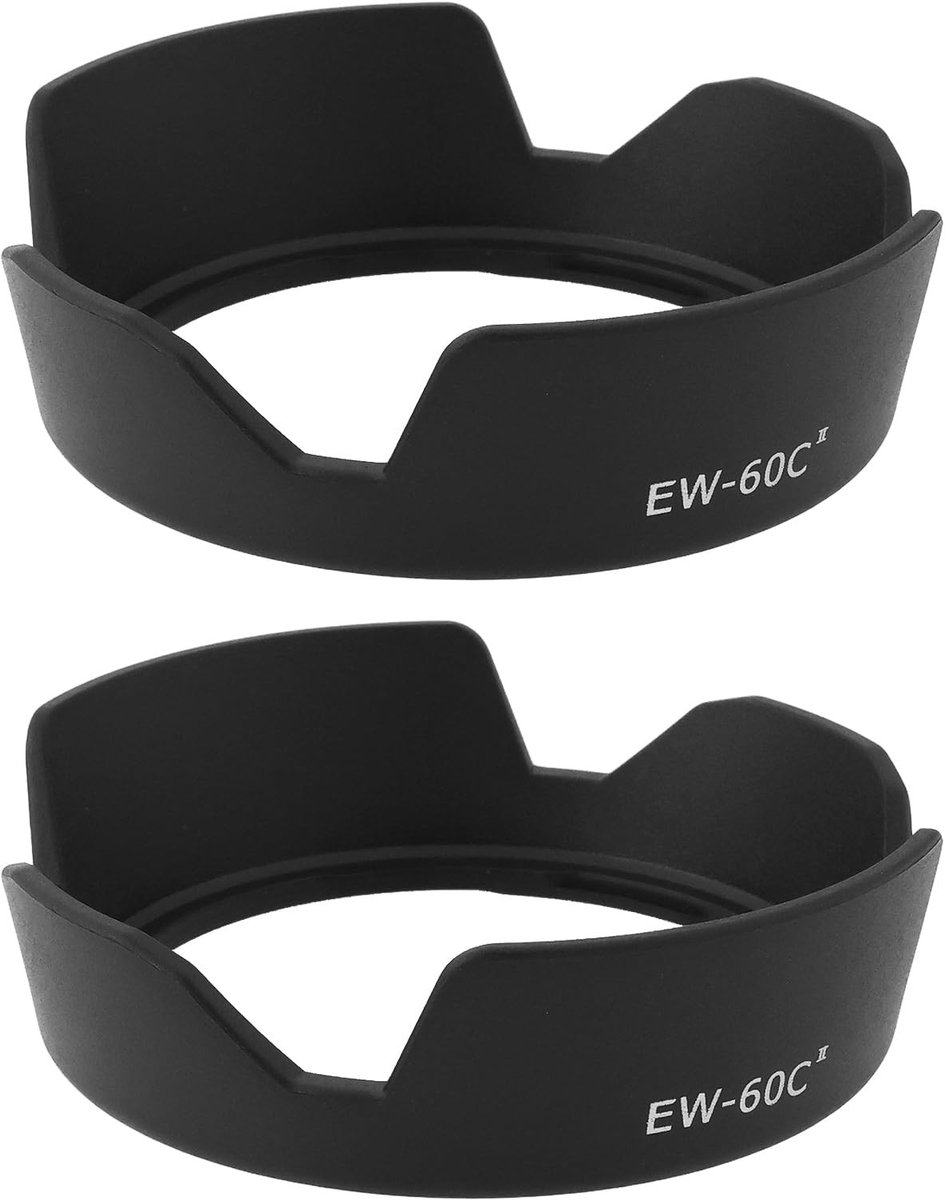 Dailygoods - 2 stuks Cameralenskap EW-60CII voor Canon EF-S Lens