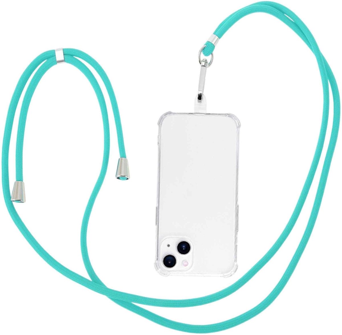 Dailygoods - Verstelbare Telefoonketting voor Standaard Smartphones Hemelsblauw