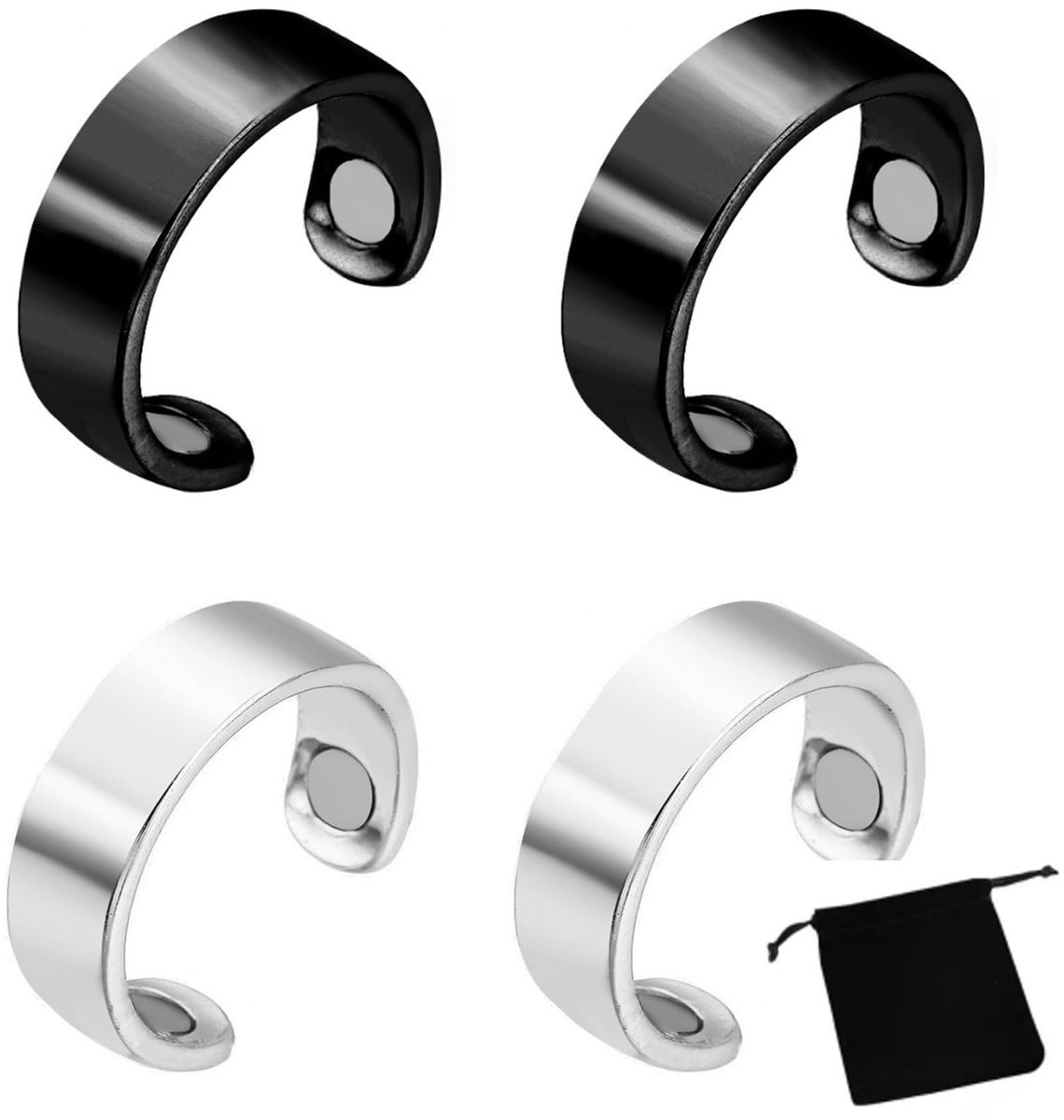 Dailygoods - Verstelbare Koper Magnetische Ring voor Therapie
