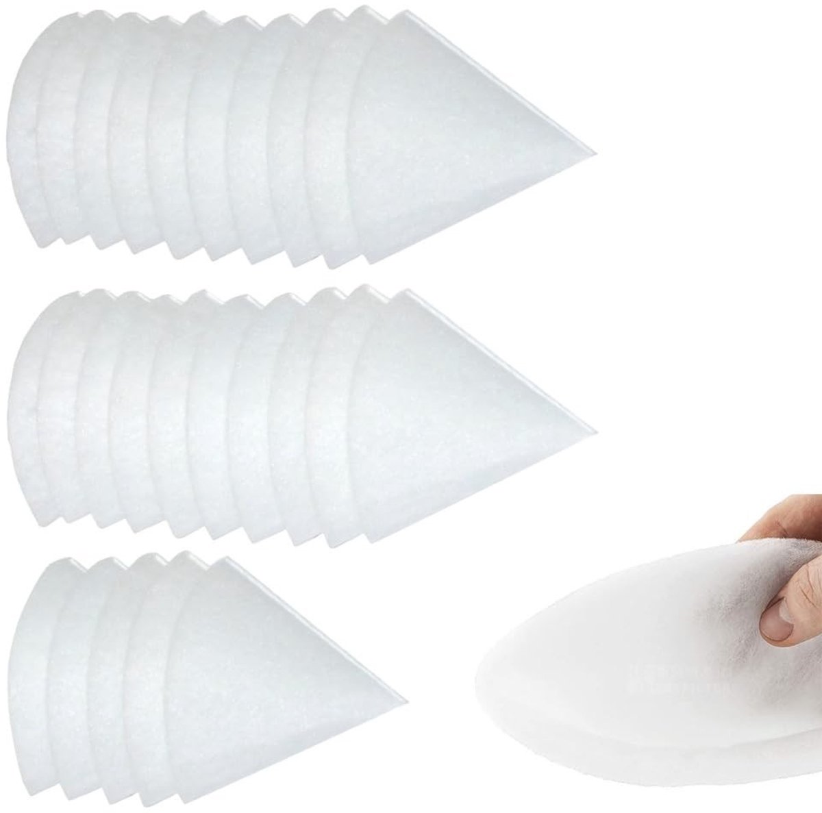 Dailygoods - 25 Stuks Conische Vervangingsfilters voor Ventilatie