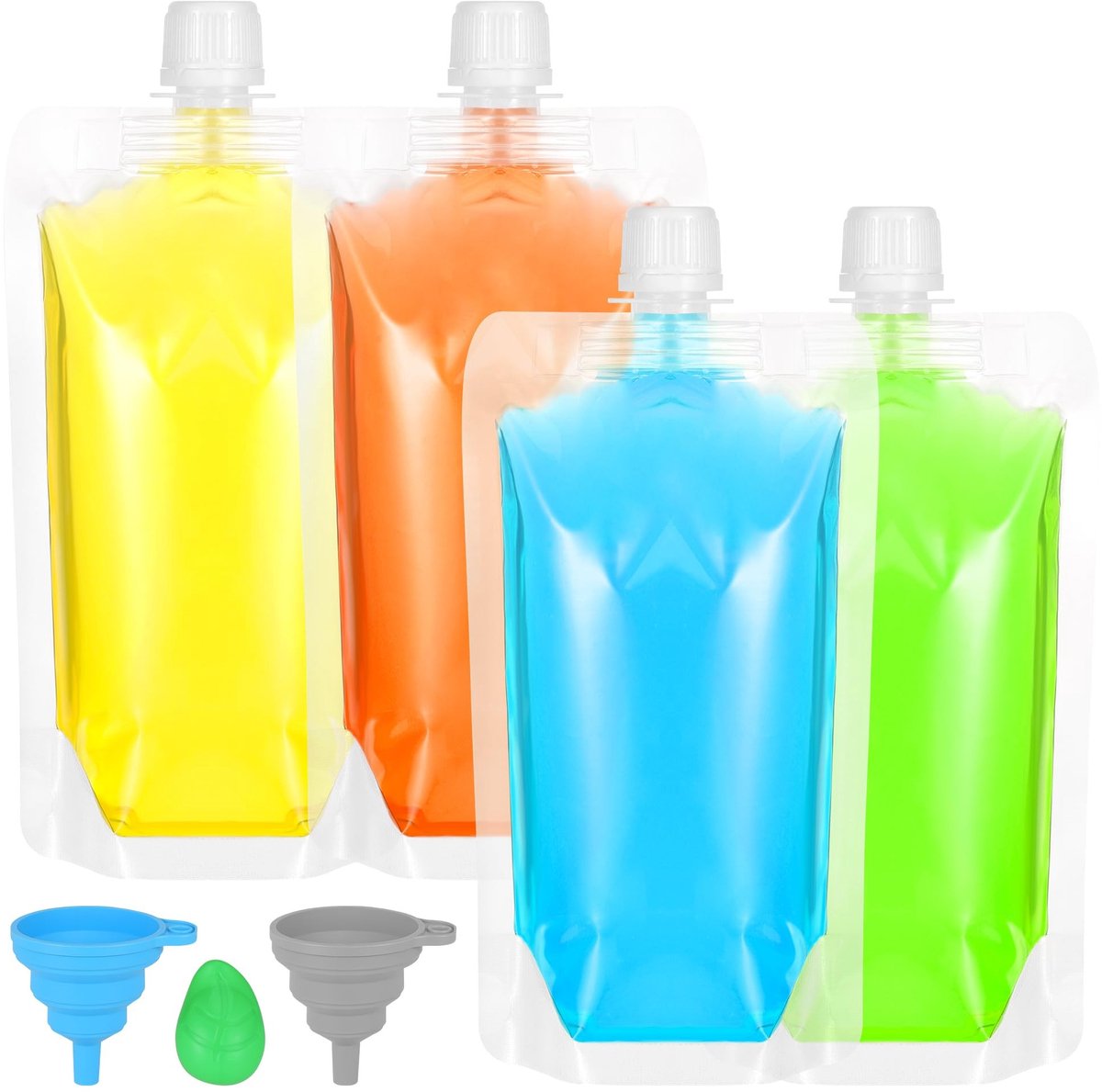 Dailygoods - Set van 30 Wegwerp Drinkzakken met Trechters