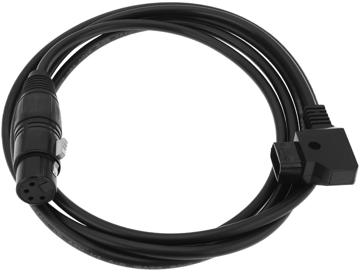 Dailygoods - 4-Pins XLR naar D-Tap Stroomkabel van 1,8 m