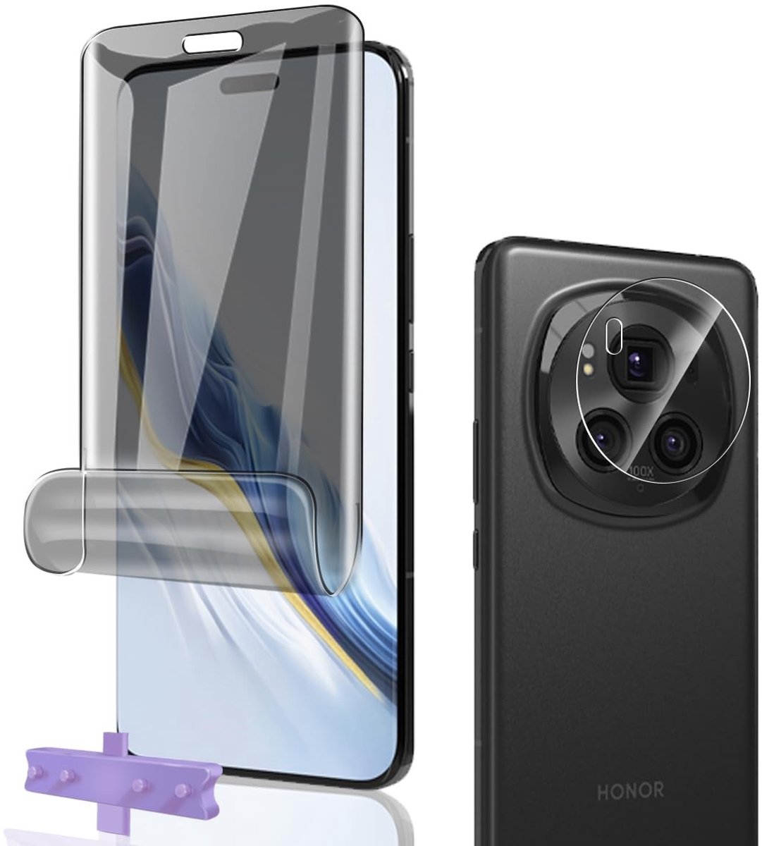 Dailygoods - TPU Privacy Displaybeschermfolie voor Honor Magic 6 Pro