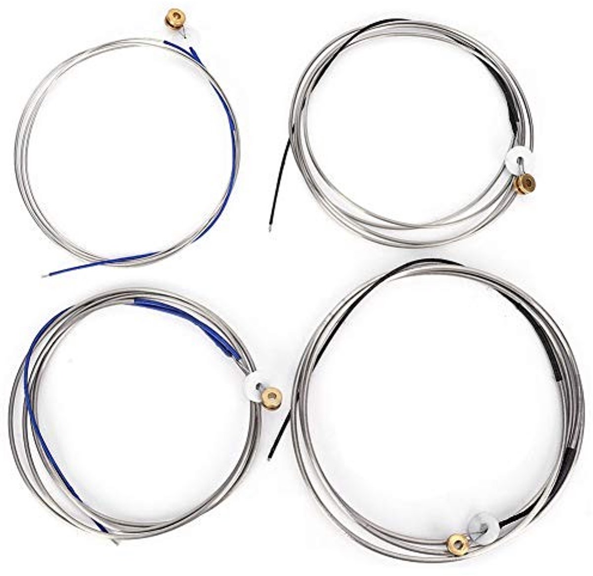 Dailygoods - Volledige Set van 4 Stalen Snaren voor Contrabas met Zoete Toon