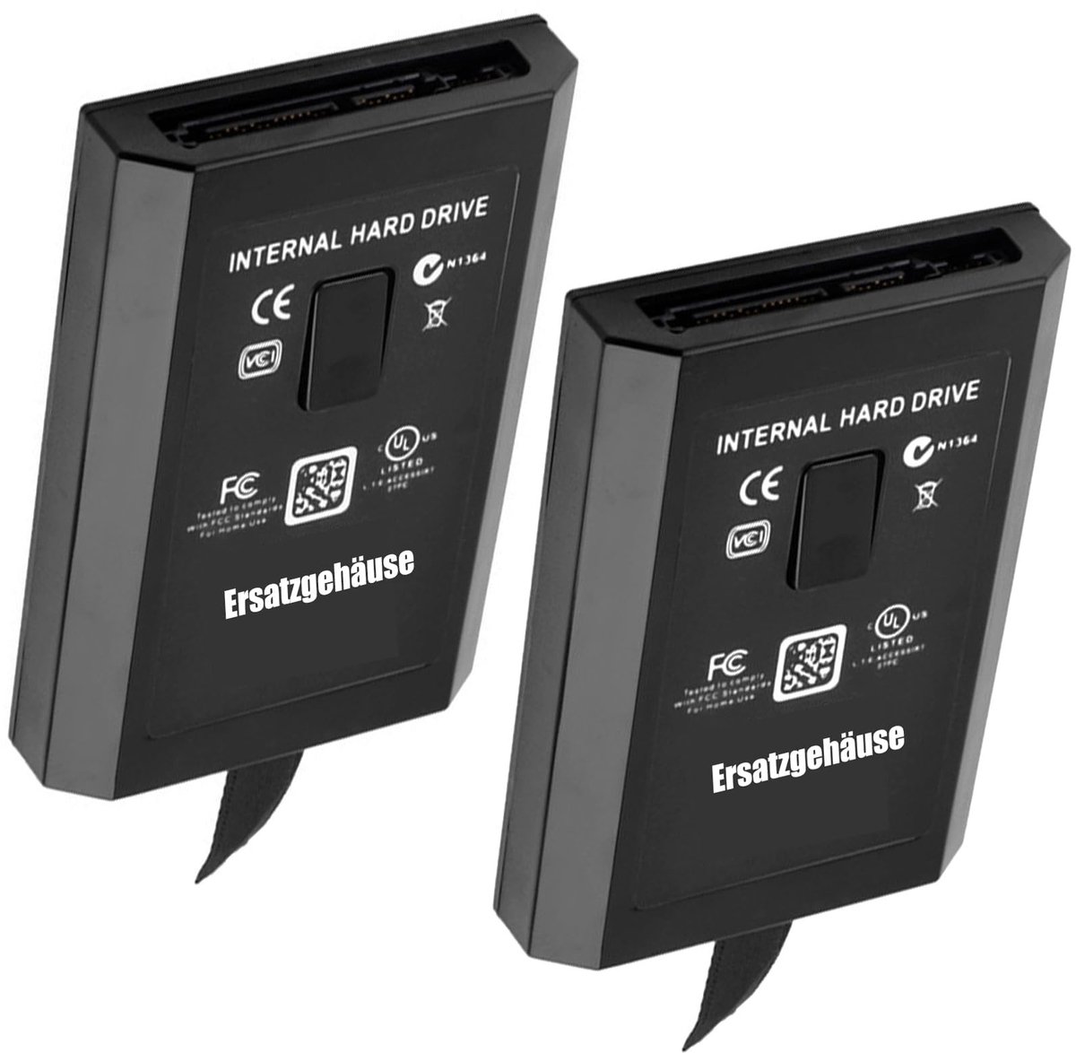 Dailygoods - 2 Stuks Vervangende Behuizing Harde Schijf voor Xbox 360 Slim