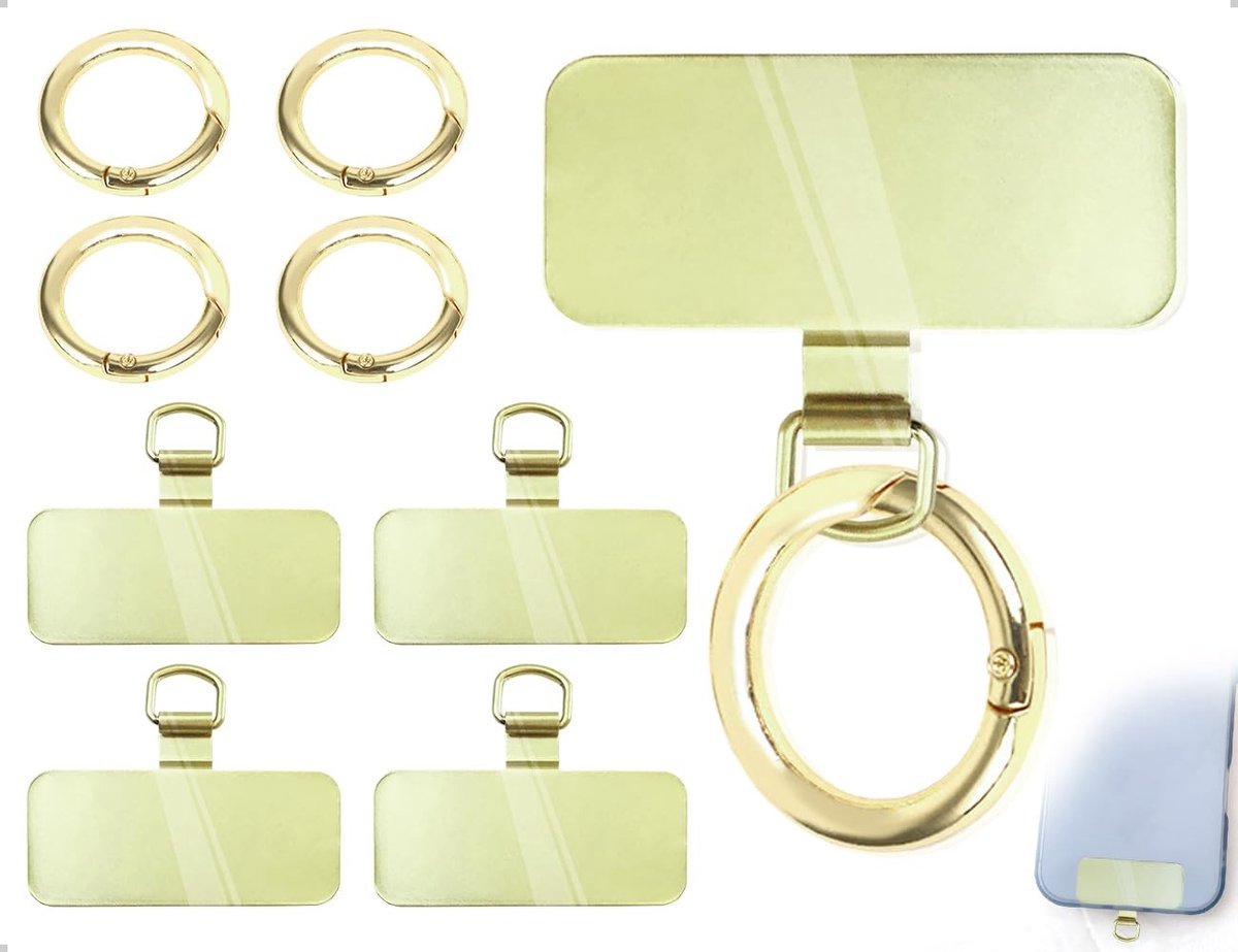 Dailygoods - Set van 4 Draagbare Telefoonkoord Pads zonder Lijm