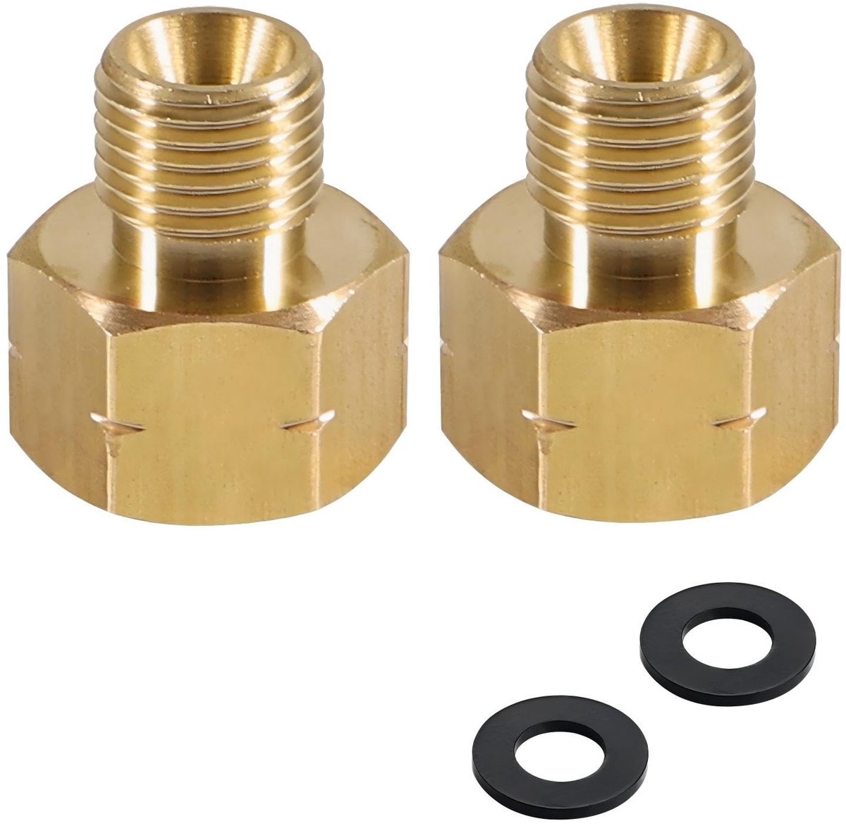Dailygoods - Messing LPG Gasadapter Set van 2 Stuks