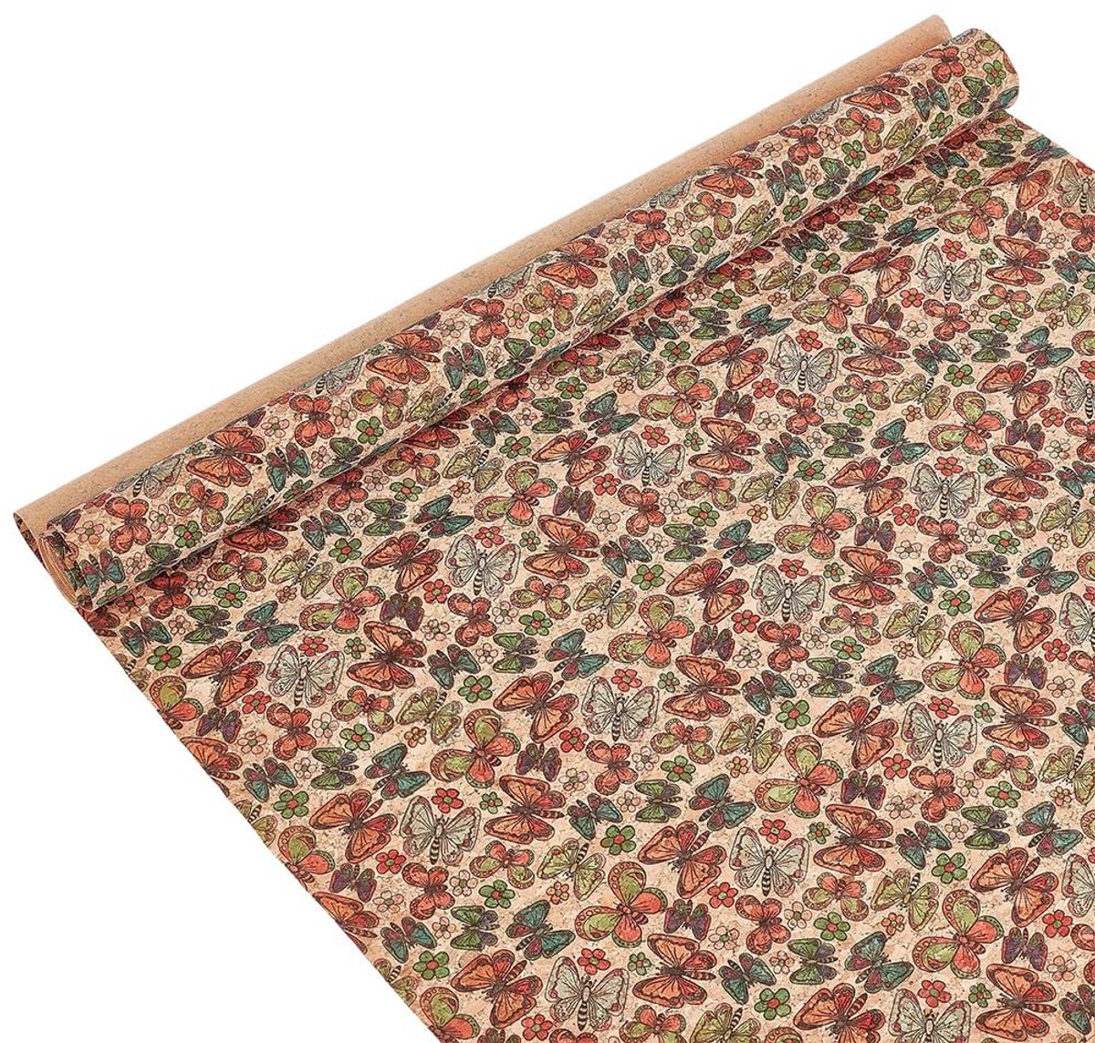 Dailygoods - Zachte Kurkstof met Vlinderpatroon voor Creatieve Projecten