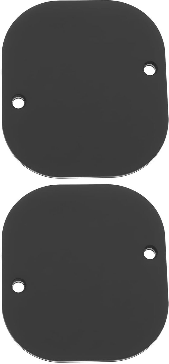 Dailygoods - 2 Stuks Gitaar Output Jack Cover in Zwart