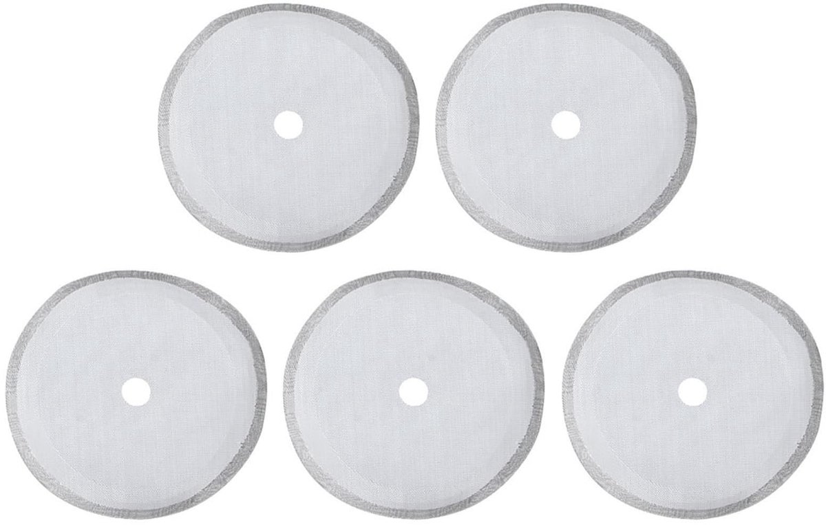 Dailygoods - 5 Stuks Roestvrij Stalen Herbruikbare Koffiefilters