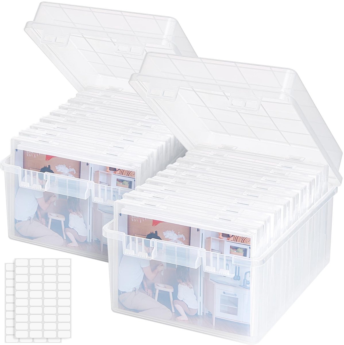Dailygoods - Cosensi - Dailygoody - Foto-opbergdoos - 900 Foto's - Transparante Foto Organizer - 13x18cm - Handige Opbergoplossing - Voor Thuis en Kantoor