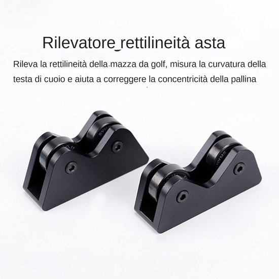 Keu Rechtheidstester - Biljart Gereedschap - Keu Onderhoud - Dubbele Functie Test - 15x15x8 cm - Zwart — afbeelding 4