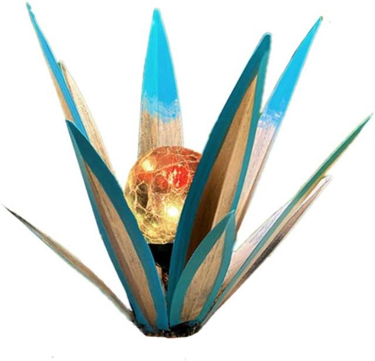Agave Sculptuur - Metalen Plant - Tuin Decoratie - Handgemaakt Uniek - 35cm Hoog - Konings