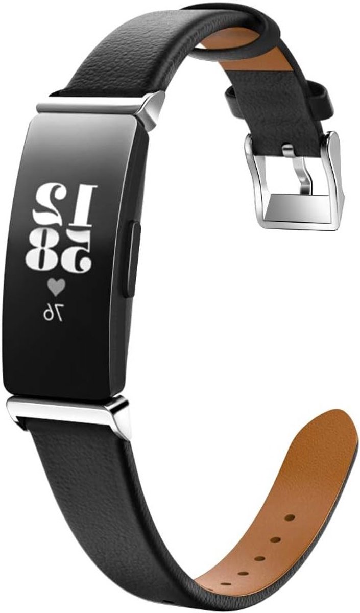 Stijlvolle leren horlogeband voor Fitbit Inspire/Inspire HR, comfortabele en duurzame vervangband voor dagelijks gebruik