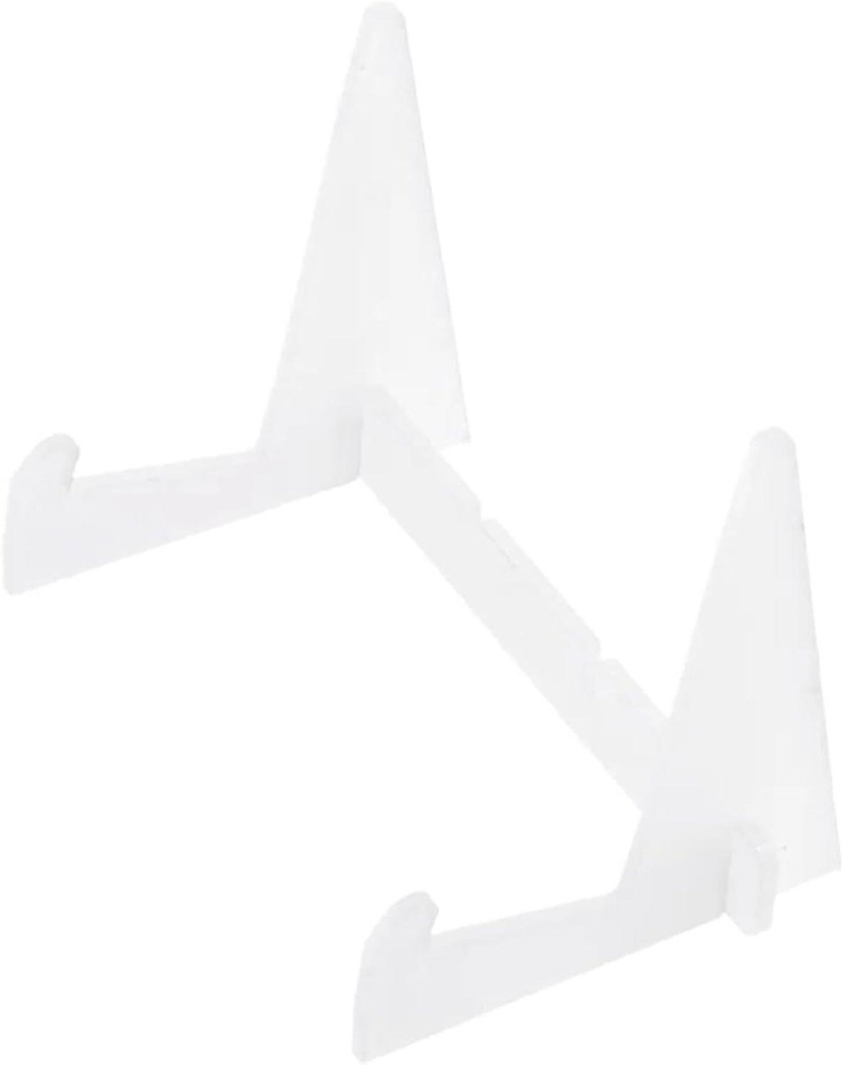 Kookboekhouders - Receptenstandaard - Koken - Antislip basis - 4 stuks - Wit