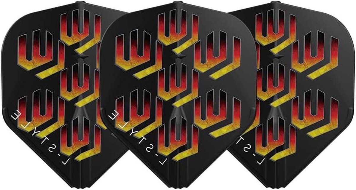 Dart Flights - Standaard Flights - Precisie Darts - Champagne Flight - Standaard Maat - Zwart