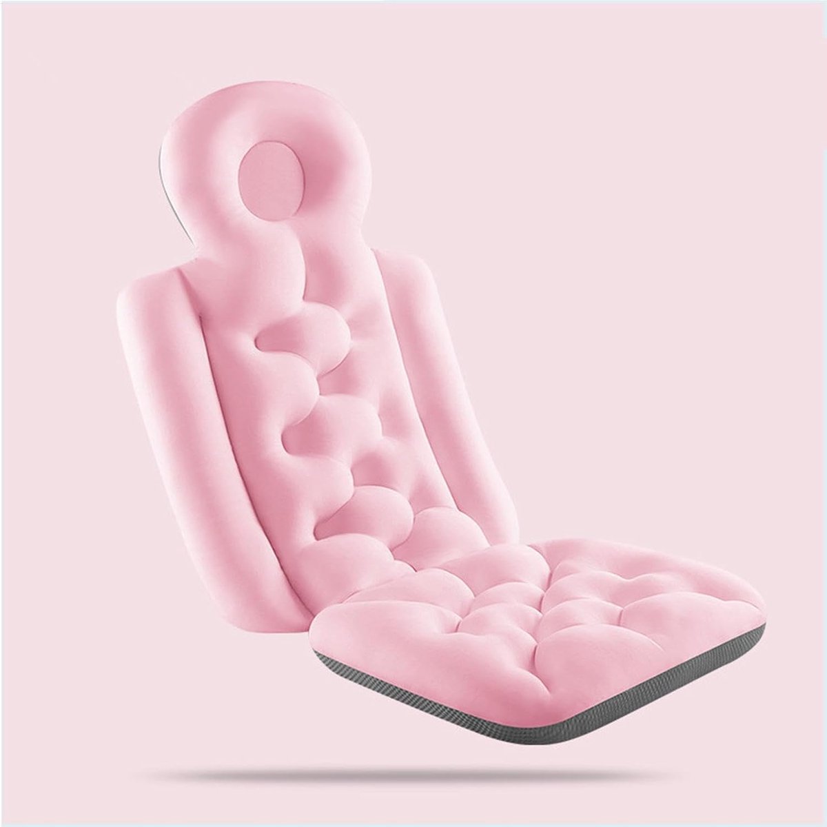 Badkussen - Badsteun - Ontspannen in bad - Huidvriendelijk polyester - 40 x 93 cm - Roze