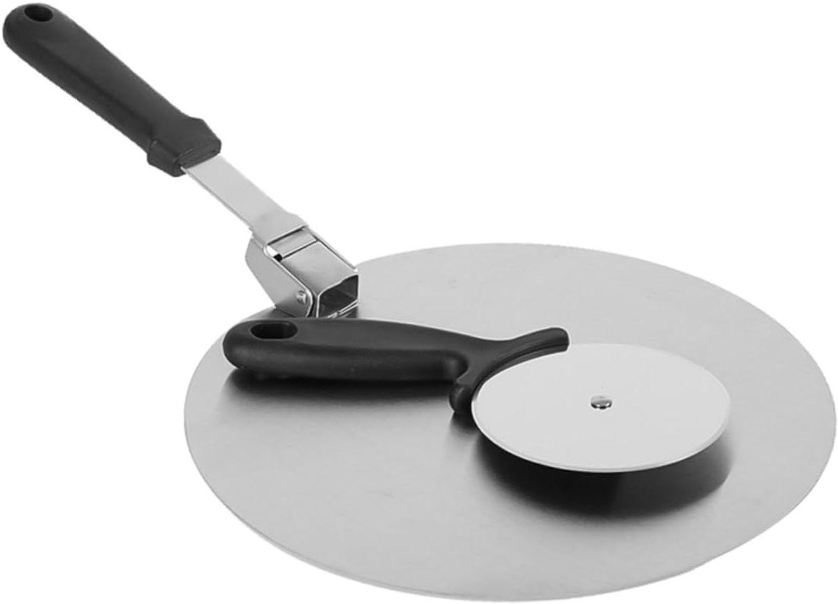 Pizza Schep - Taart Server - Thuis Bakken - Antislip Handvat - 25cm - Zilver