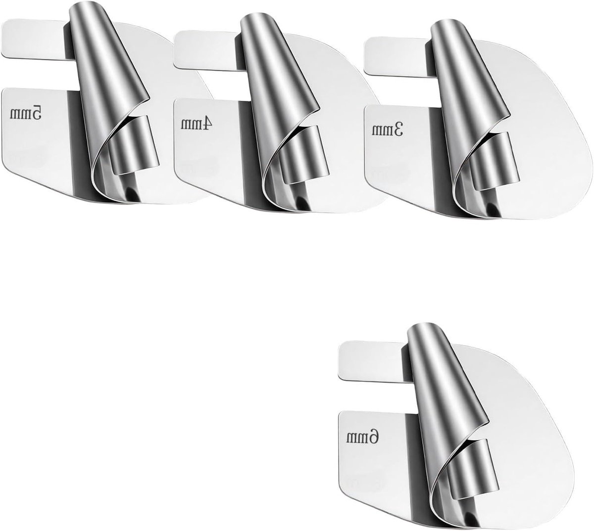 Set van 4 Naaigerei Rolzoom Persvoeten | RVS Rolzoom Voet voor Naaien | Naaimachine Accessoires voor Diverse Stoffen (3-6mm)
