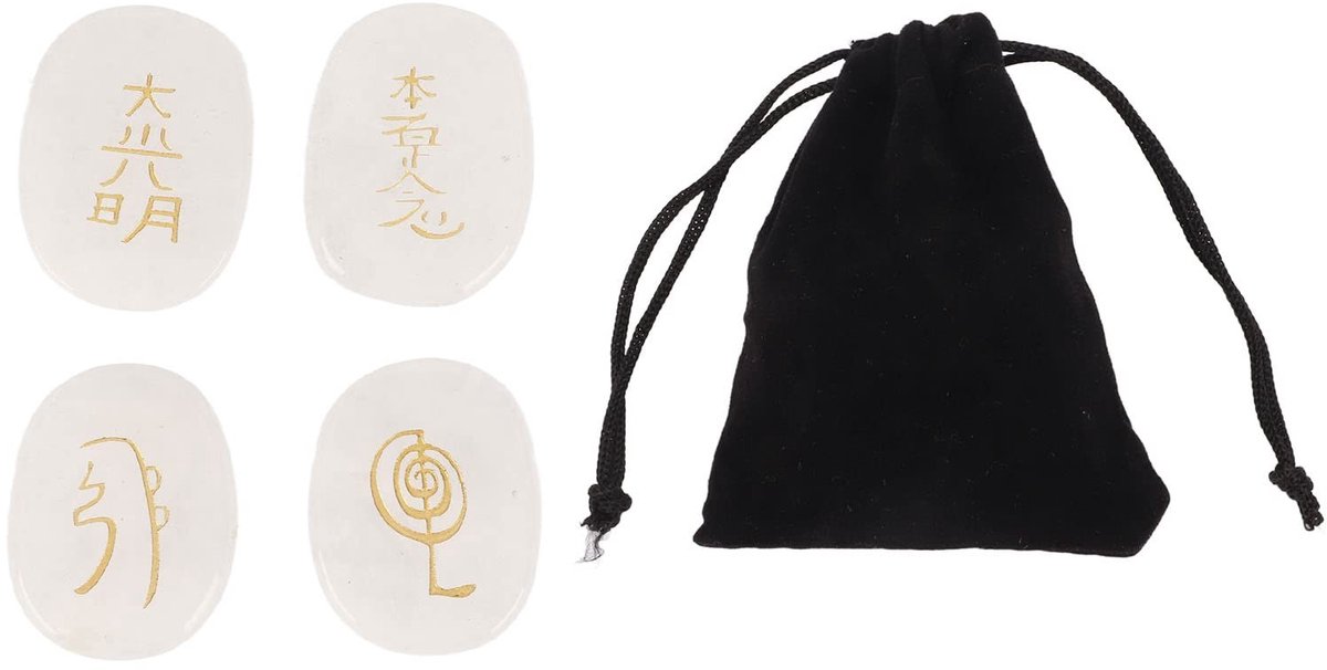Dailygoods - Set van 4 Rune Stones voor Meditatie