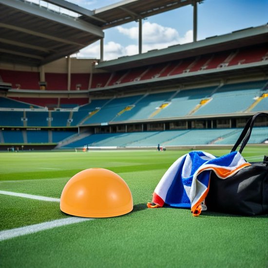 Voetbal Trainingsapparatuur - Oefenpalen Basis - Veld Markeren - Verbeterde Zichtbaarheid - 2 Stuks - Oranje — afbeelding 4