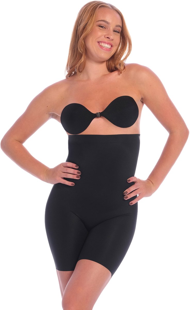 Perfect Secrets Power Shaper Hi-Bermuda Dames Corrigerend ondergoed - Black - Maat M