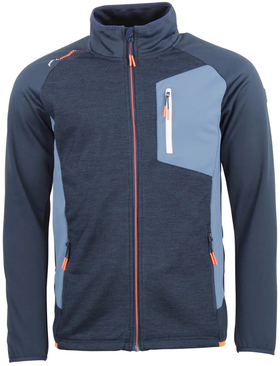 Fleece jacke Peak Mountain Cerin Blauw